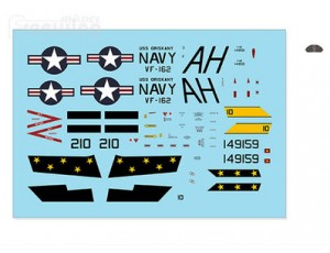 Freewing F-8 Crusader Decal Sheet